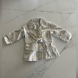 Old Navy, baby trenchcoat size 6 to 12 months